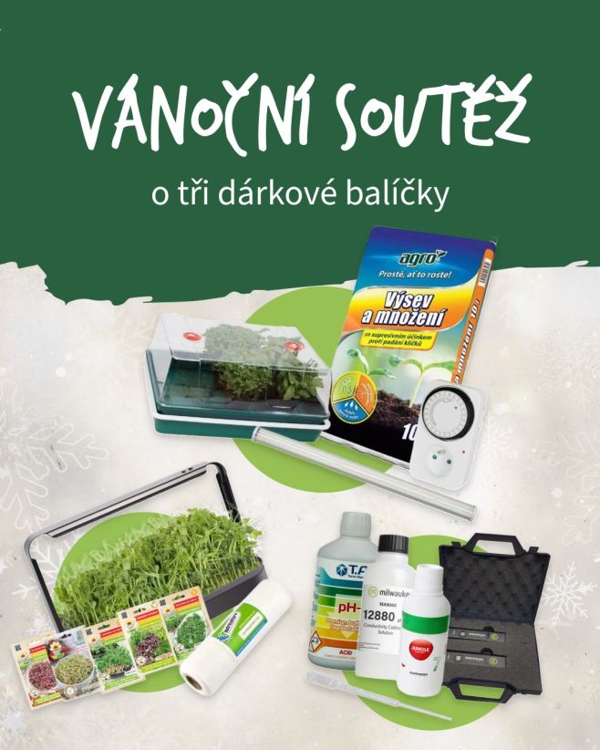 🎁 Vyhrajte jeden ze tří dárkových balíčků pro pěstitele. Oblíbená vánoční soutěž je tady! 🎄 O co hrajeme? 🥇 Balíček pro...